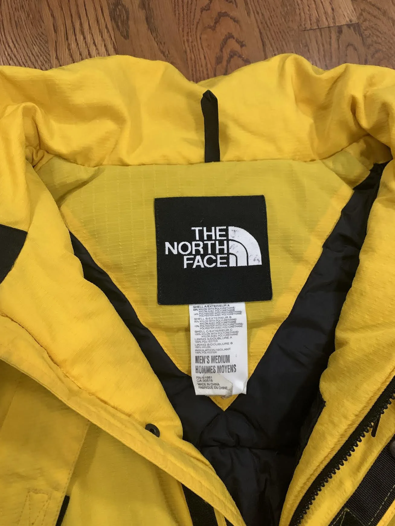 Vintage The North Face Extreme Light Yellow / Black / Grey Jacket